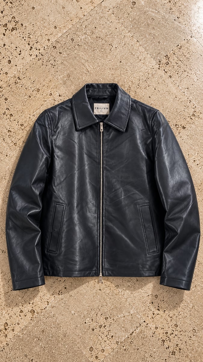Veste cuir frilivin