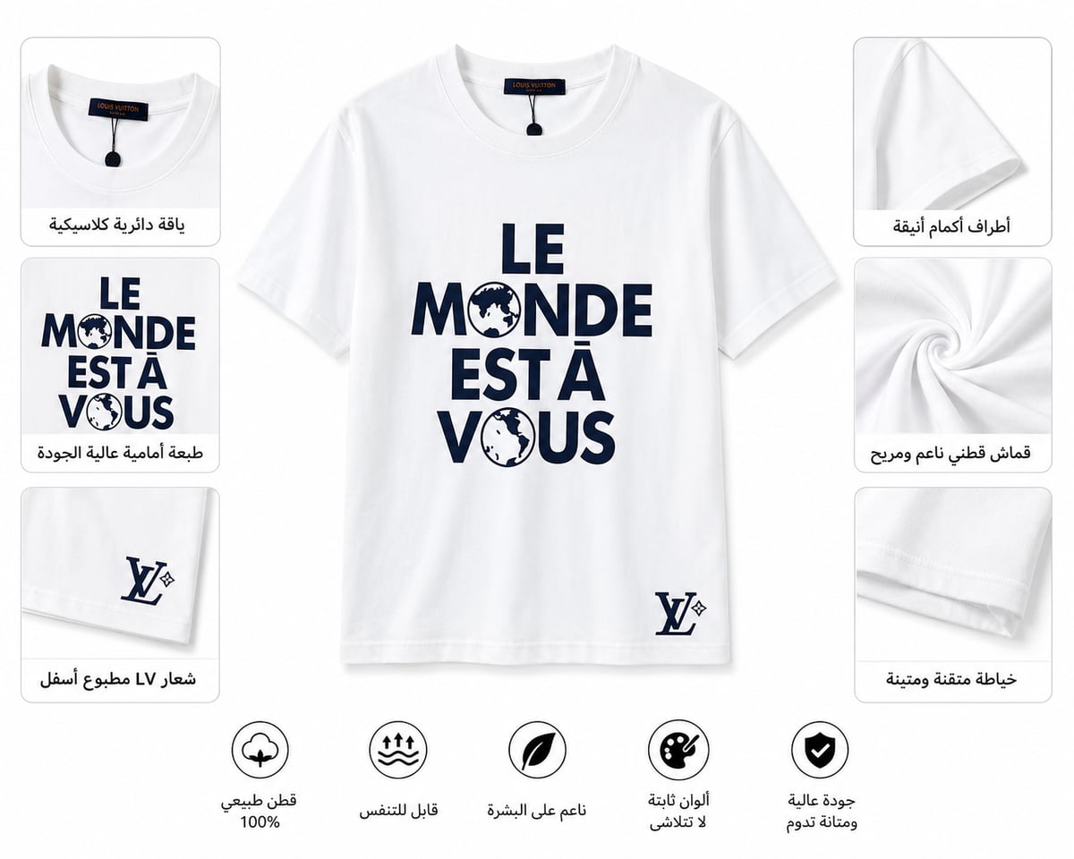 Tshirt LV LE MONDE EST A VOUS
