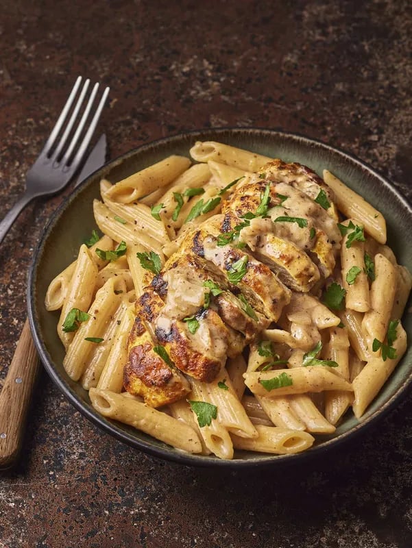 Pasta poulet a la creme