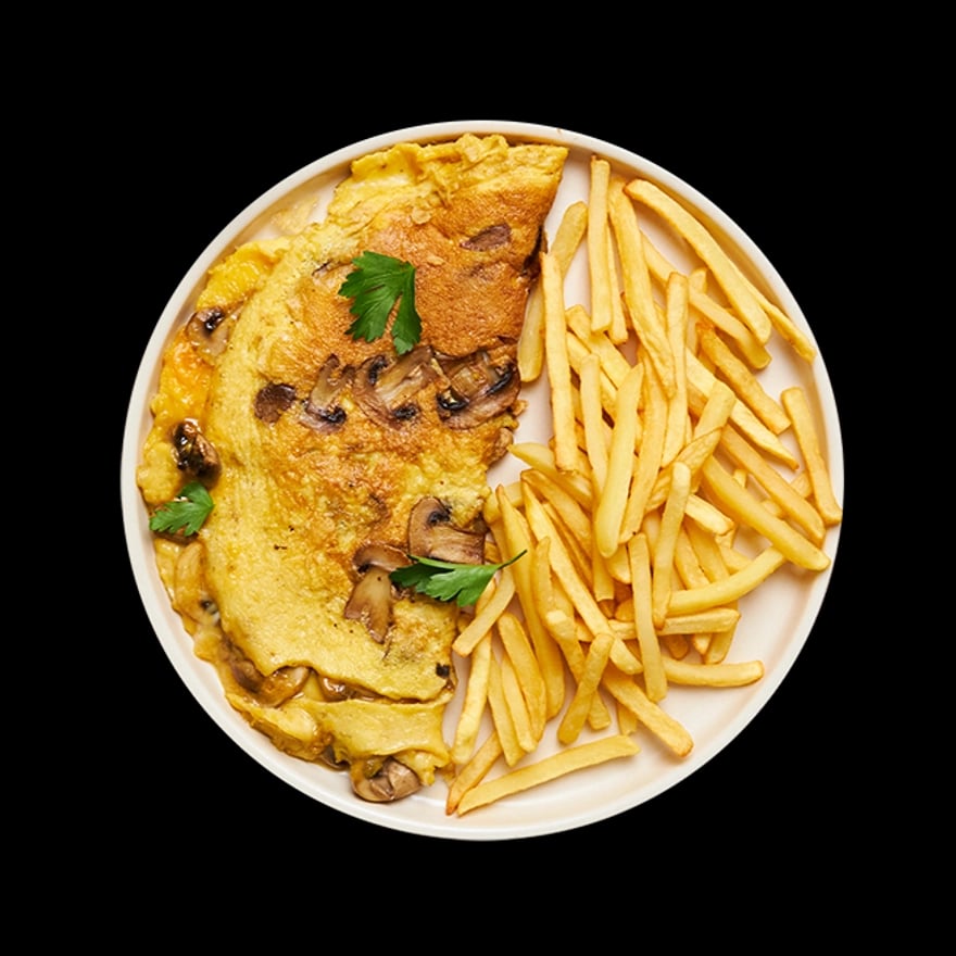 Plat Frite omelette  à l’espagnole