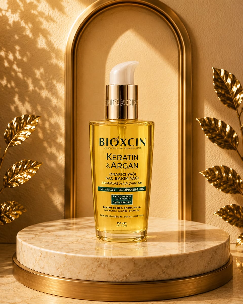 Bioxcin Keratin & Argan Repairing Hair Care Oil 15